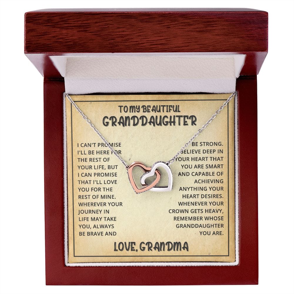 [ALMOST SOLD OUT] Interlocked Hearts Necklace- Granddaughter Love Grandma - Image 6