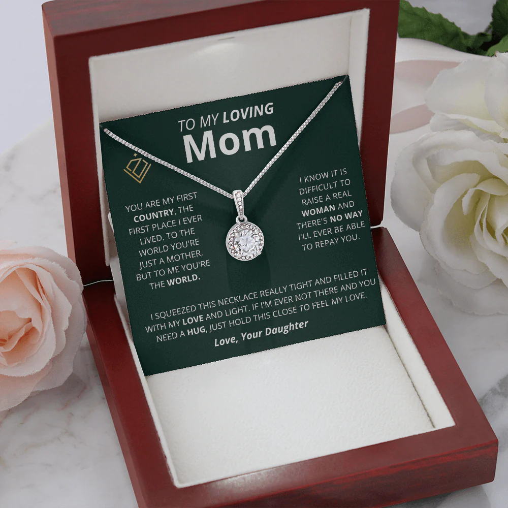 Cushion Star Necklace - Loving Mom - From Daughter - Image 4