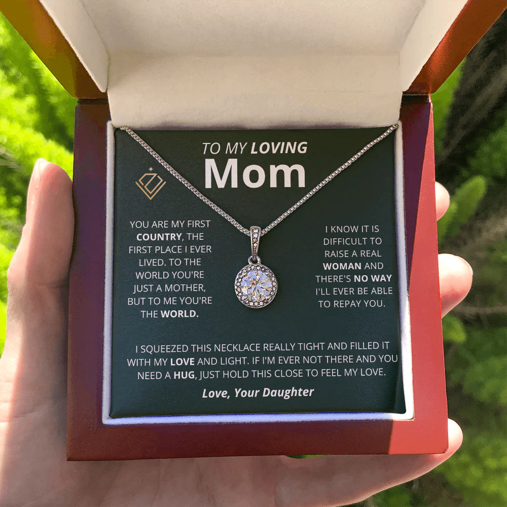 Cushion Star Necklace - Loving Mom - From Daughter - Image 5