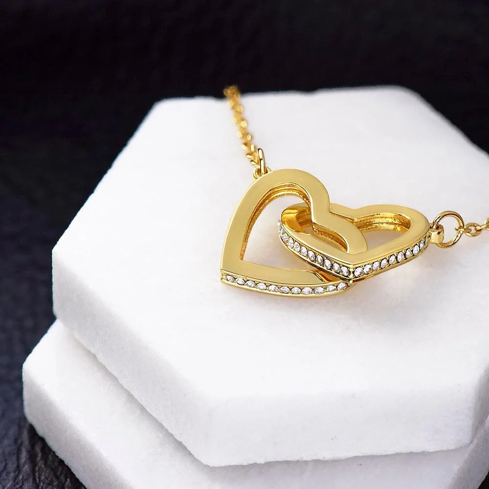 Interlocked Hearts Necklace - Granddaughter Be Brave - Image 10