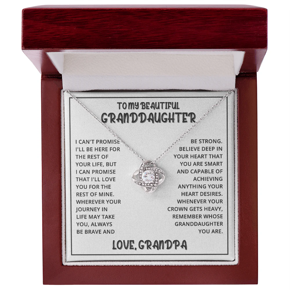Vesta Knot Necklace - Granddaughter Be Strong - Image 5