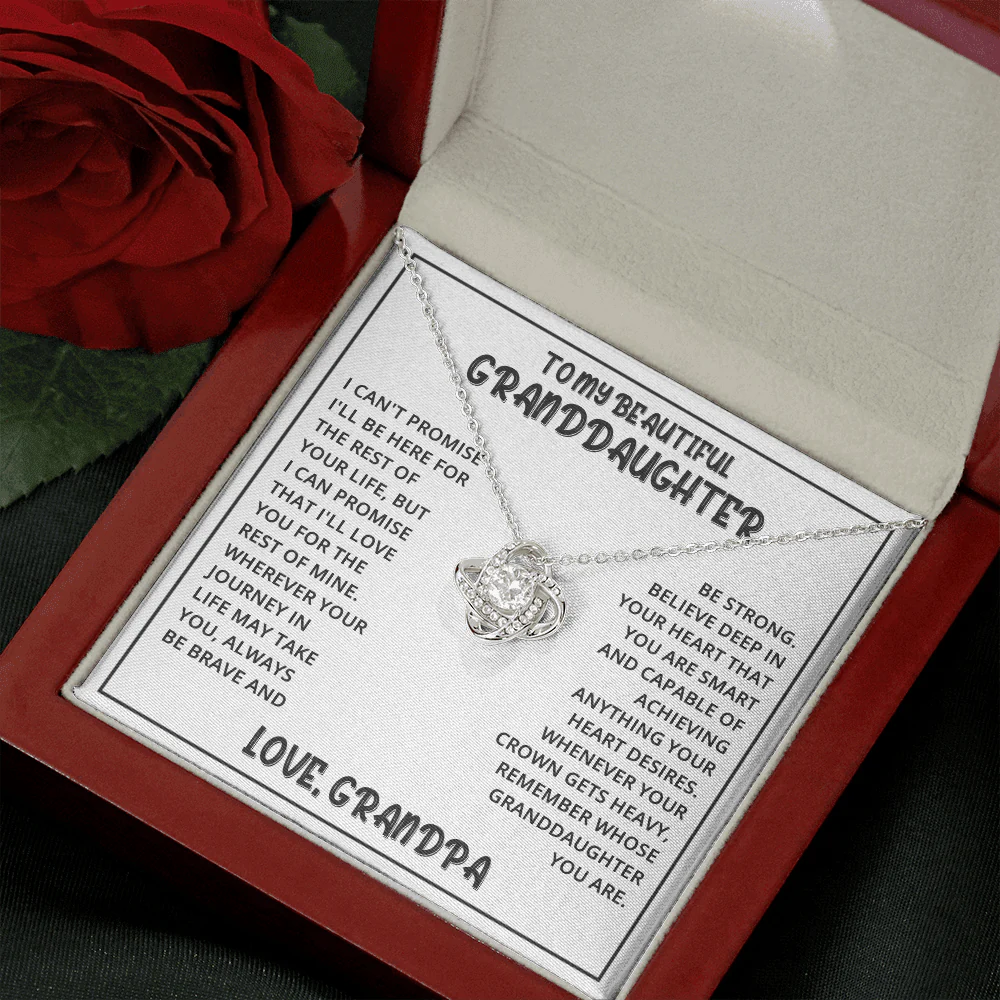 Vesta Knot Necklace - Granddaughter Be Strong - Image 7