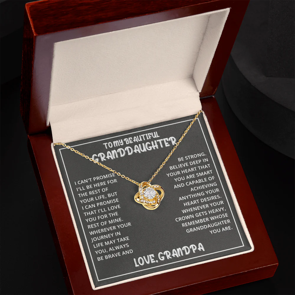 Vesta Knot Necklace - Granddaughter I'll Be Here - Image 8