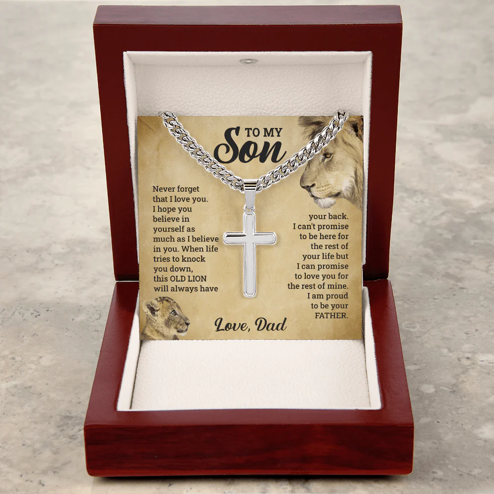 ZIAVIA | Cross Necklace | Son Never Forget - Image 3