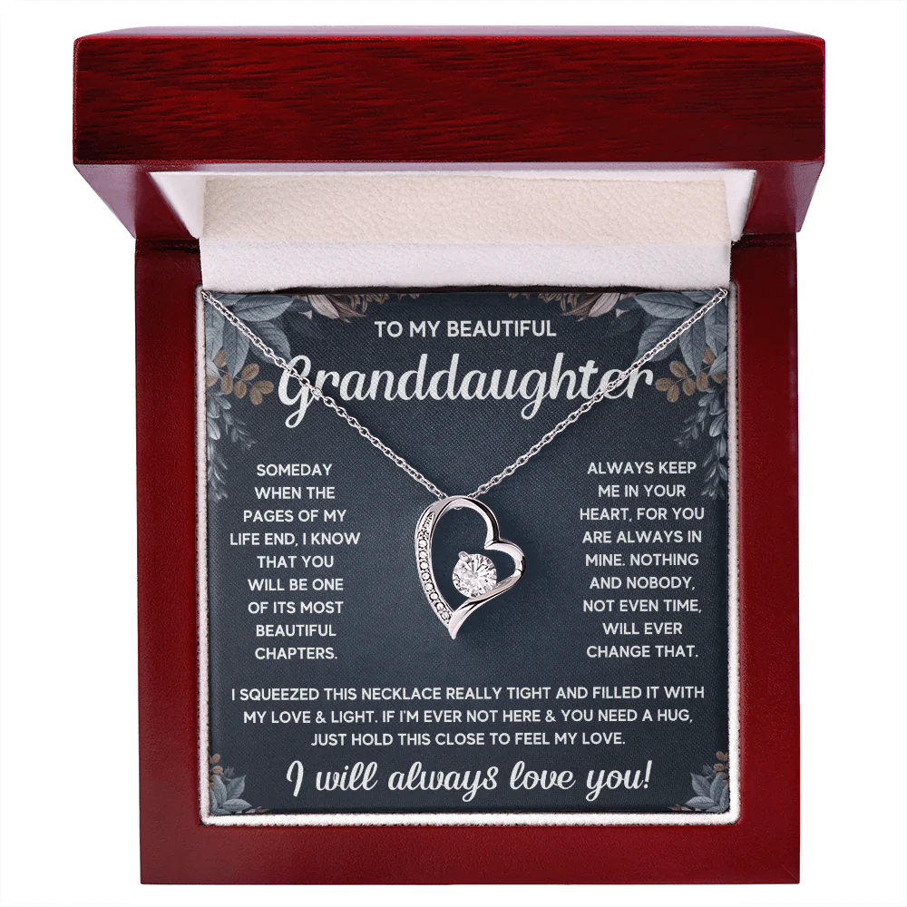 ZIAVIA | Heart Necklace | Beautiful Granddaughter - Image 3