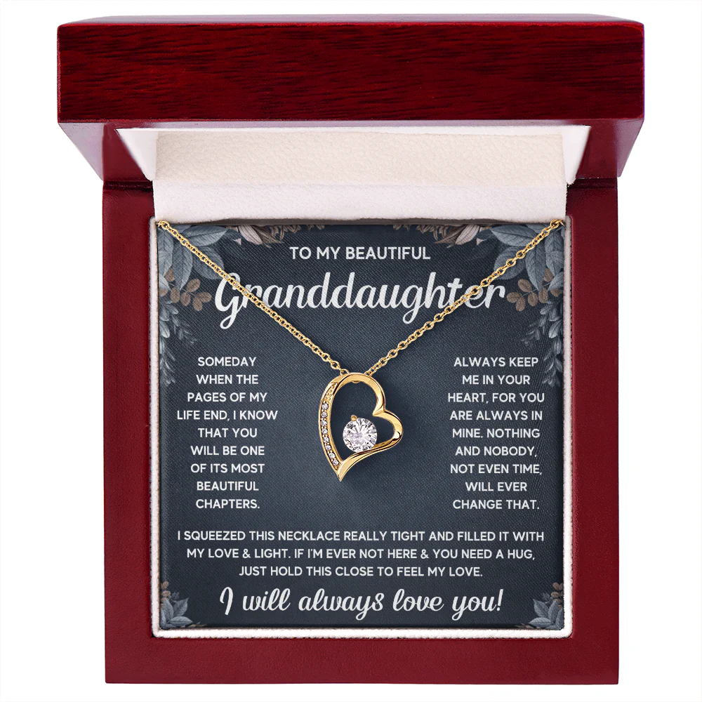 ZIAVIA | Heart Necklace | Beautiful Granddaughter - Image 4