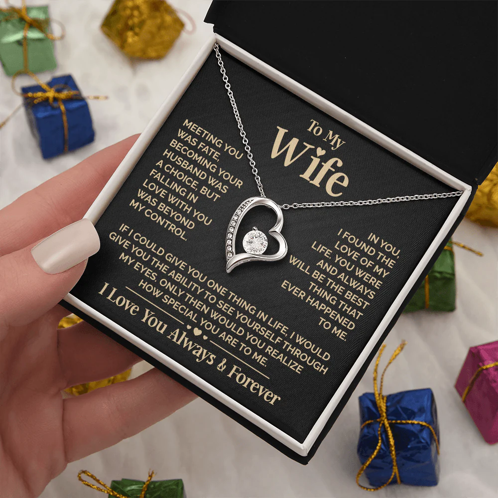ZIAVIA | Heart Necklace | Wife Meeting You Was Fate - Image 3