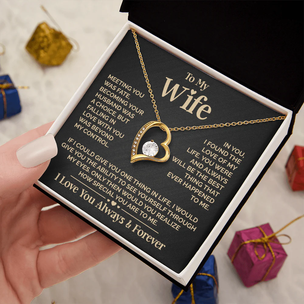 ZIAVIA | Heart Necklace | Wife Meeting You Was Fate - Image 4