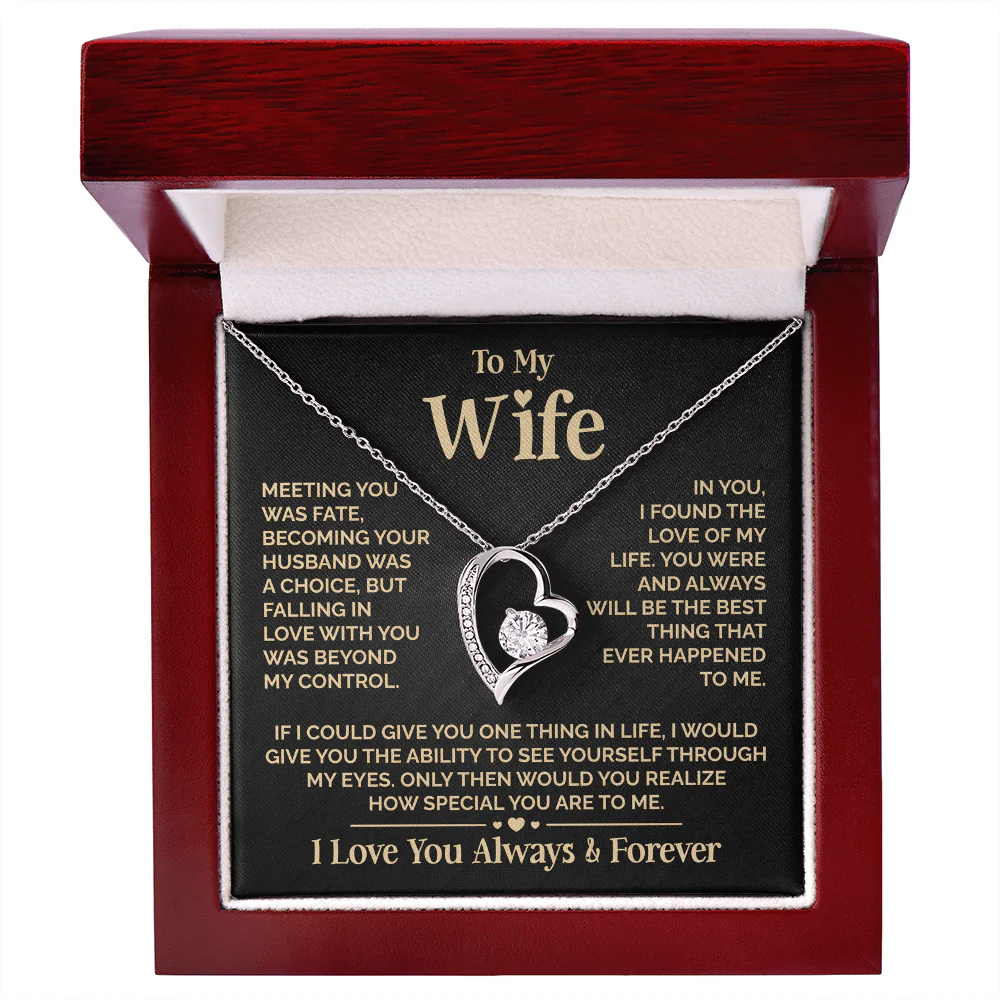 ZIAVIA | Heart Necklace | Wife Meeting You Was Fate - Image 5
