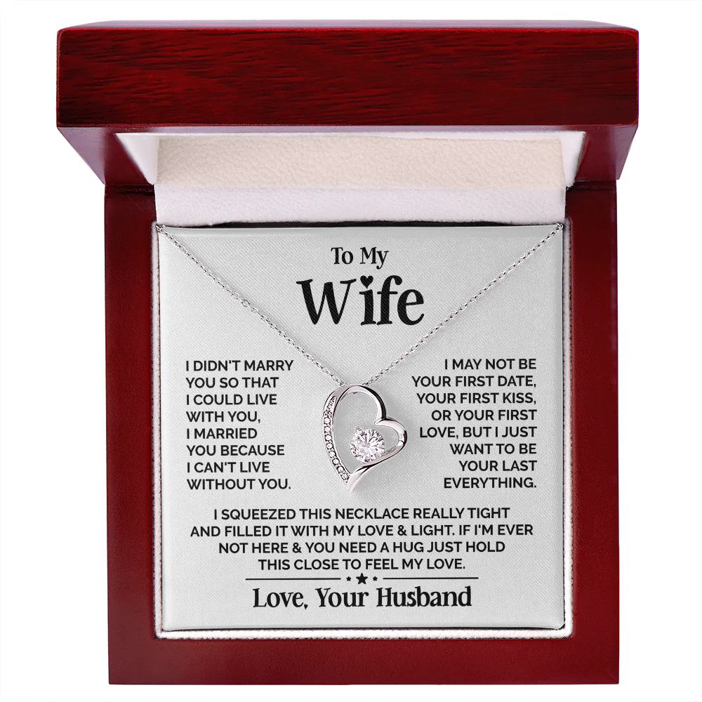 ZIAVIA | Heart Necklace | Wife Your Last Everything - Image 3