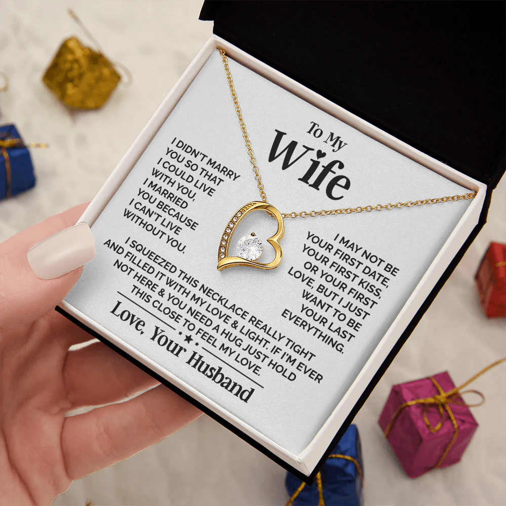 ZIAVIA | Heart Necklace | Wife Your Last Everything - Image 6