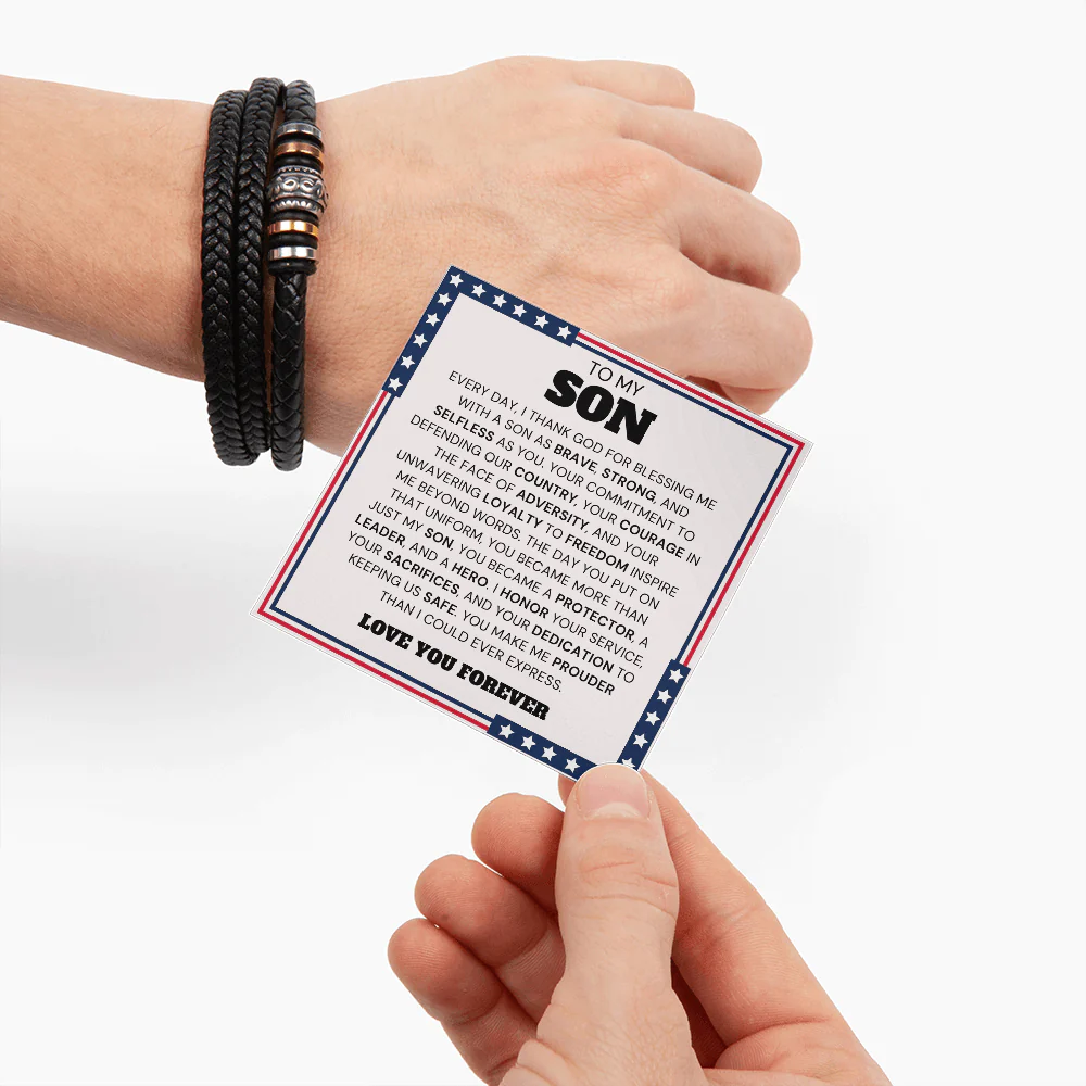 ZIAVIA | Leather Bracelet | Son You Courage - Image 8