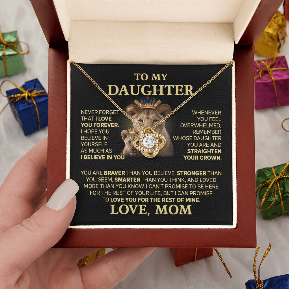 ZIAVIA | My Daughter | Vesta Knot Necklace | Love, Mom - Image 15