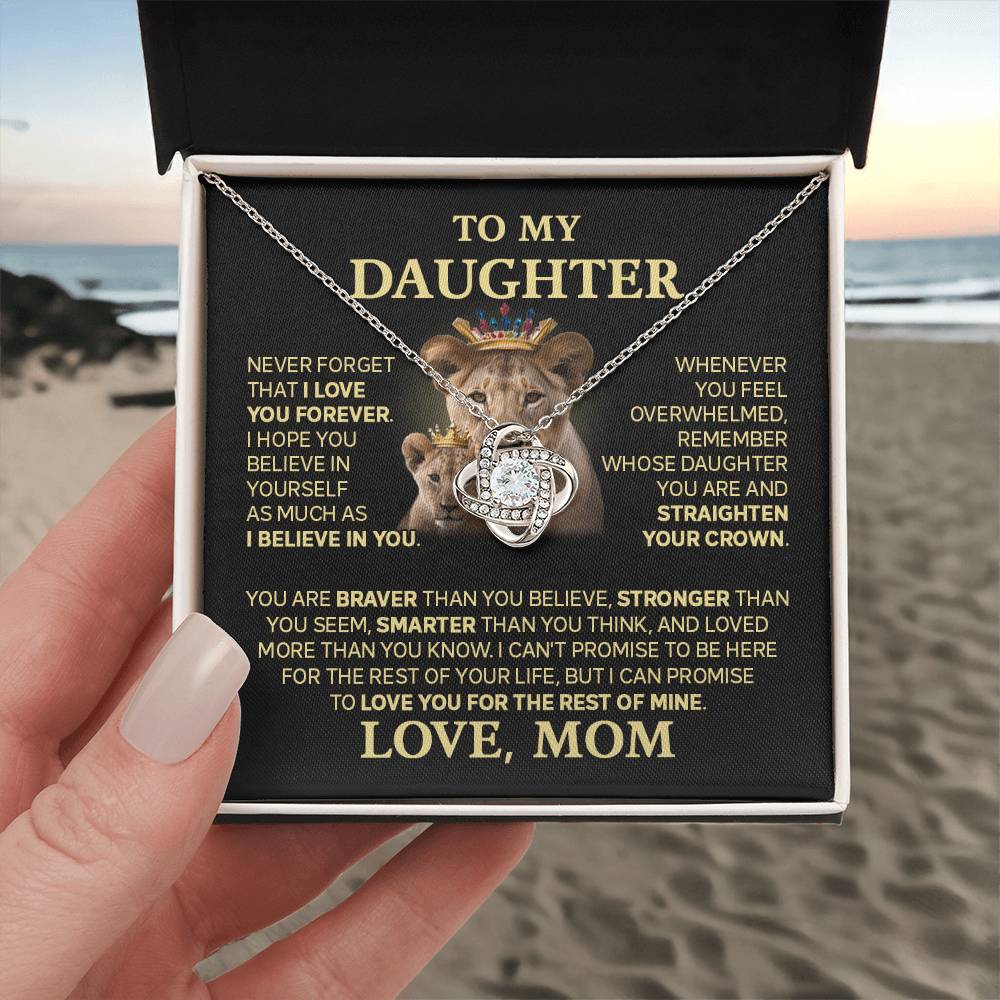 ZIAVIA | My Daughter | Vesta Knot Necklace | Love, Mom - Image 6