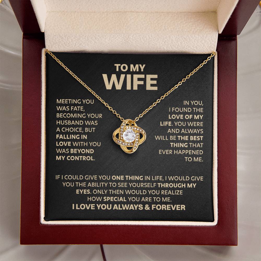 ZIAVIA | To My Wife | Meeting you was fate | Vesta Knot Necklace | S - Image 10