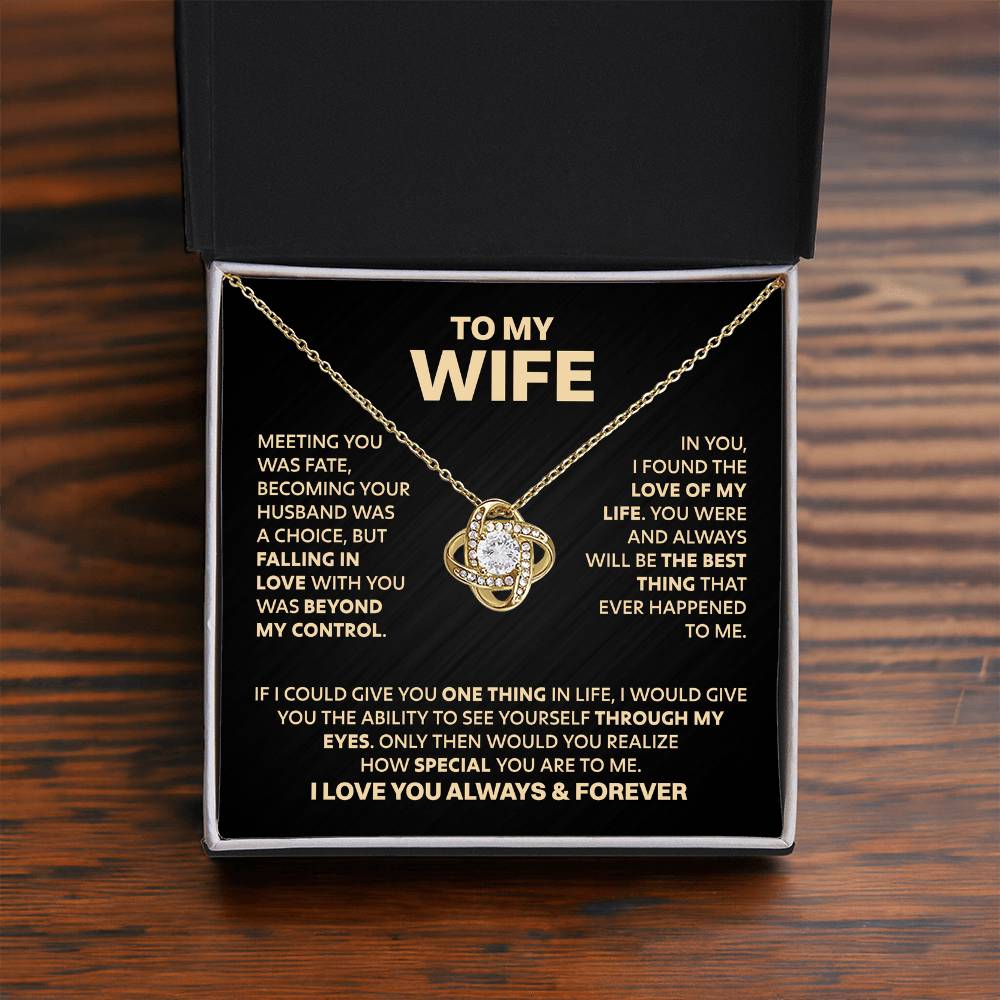 ZIAVIA | To My Wife | Meeting you was fate | Vesta Knot Necklace | S - Image 7