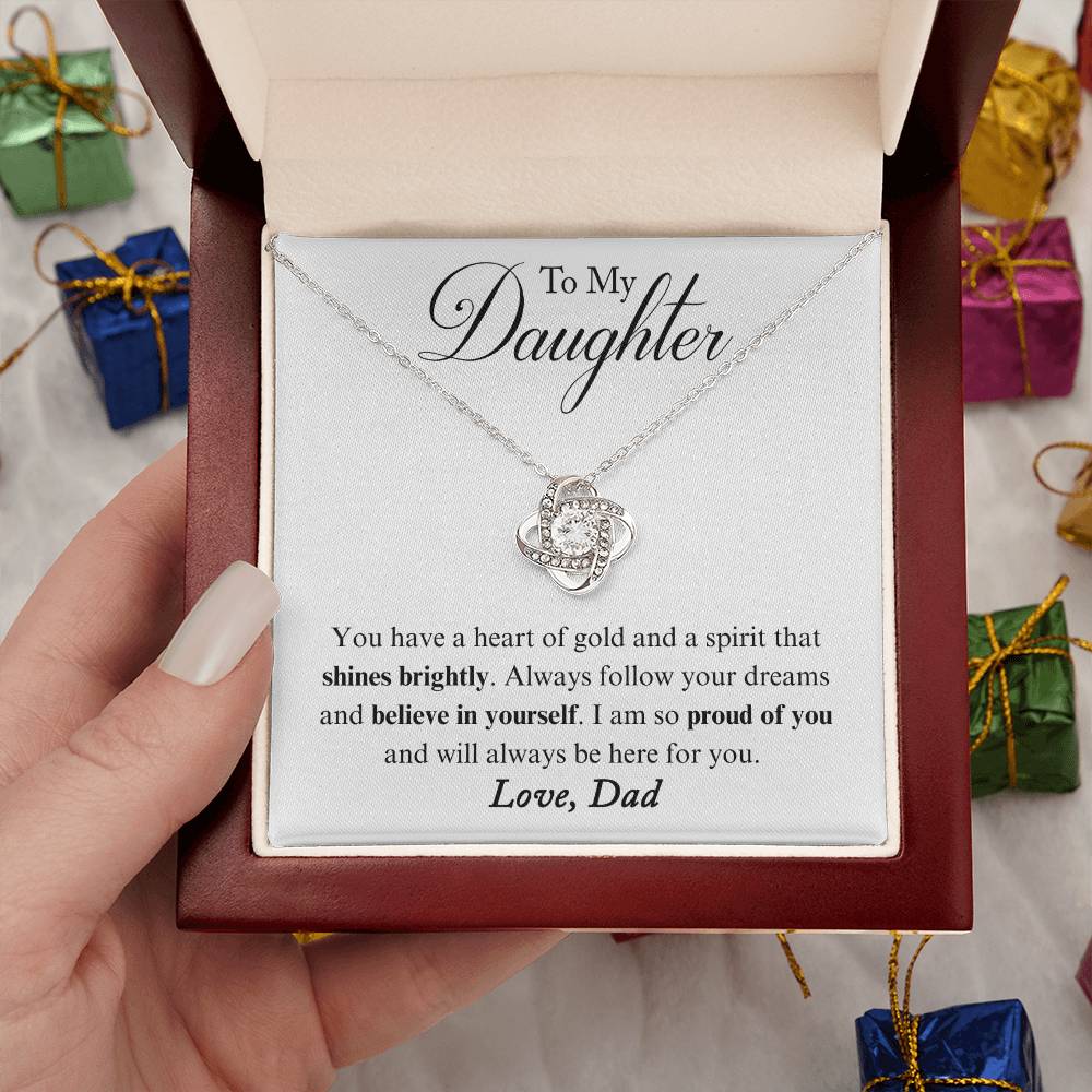 ZIAVIA  |  Vesta Knot Necklace  |  Daughter Heart of Gold - Image 11