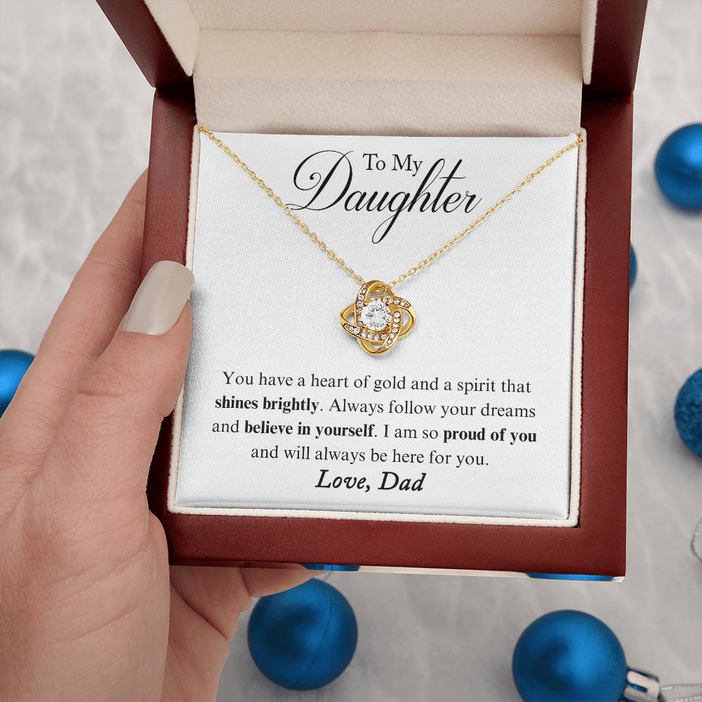 ZIAVIA  |  Vesta Knot Necklace  |  Daughter Heart of Gold - Image 12