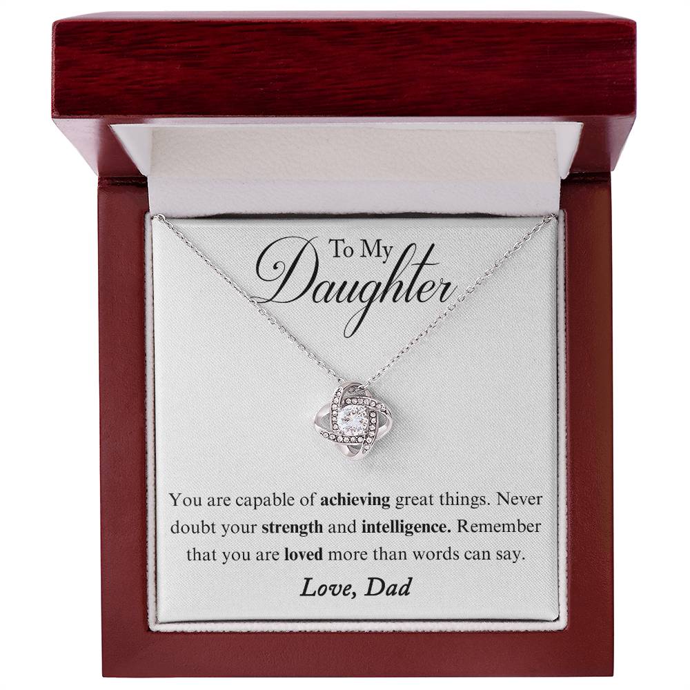 ZIAVIA | Vesta Knot Necklace | Daughter Loved - Image 3