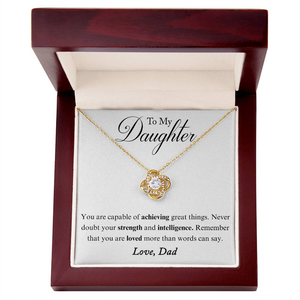 ZIAVIA | Vesta Knot Necklace | Daughter Loved - Image 4