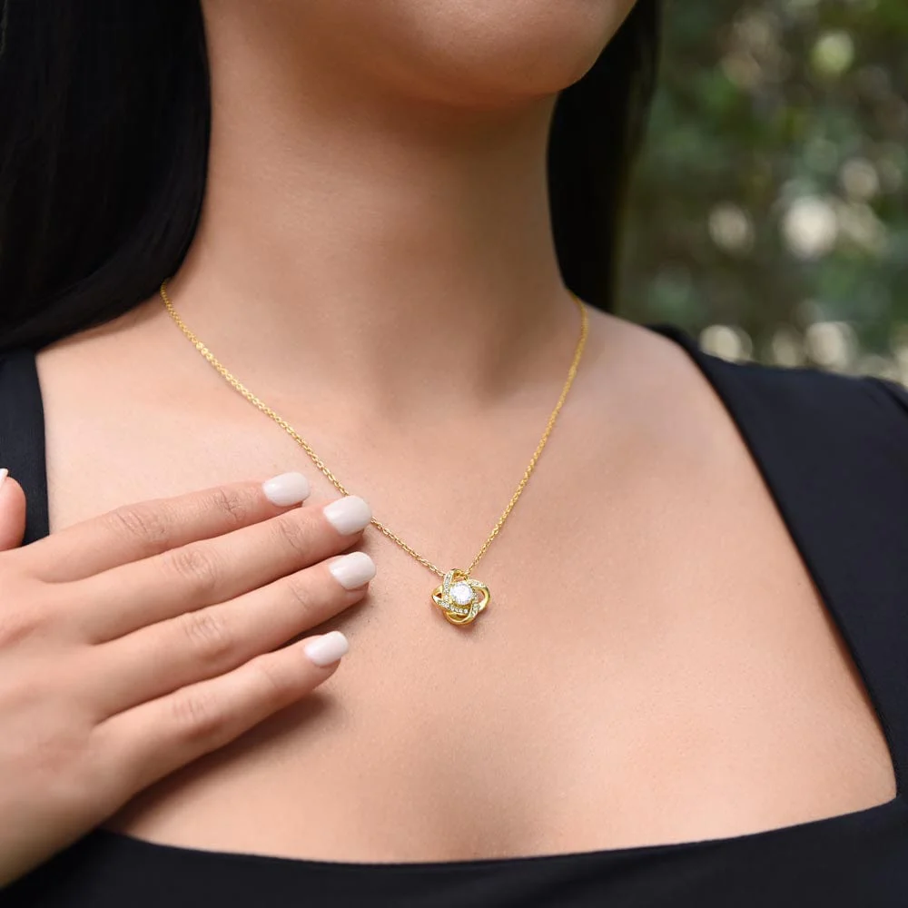 ZIAVIA | Vesta Knot Necklace | Daughter Loved - Image 6