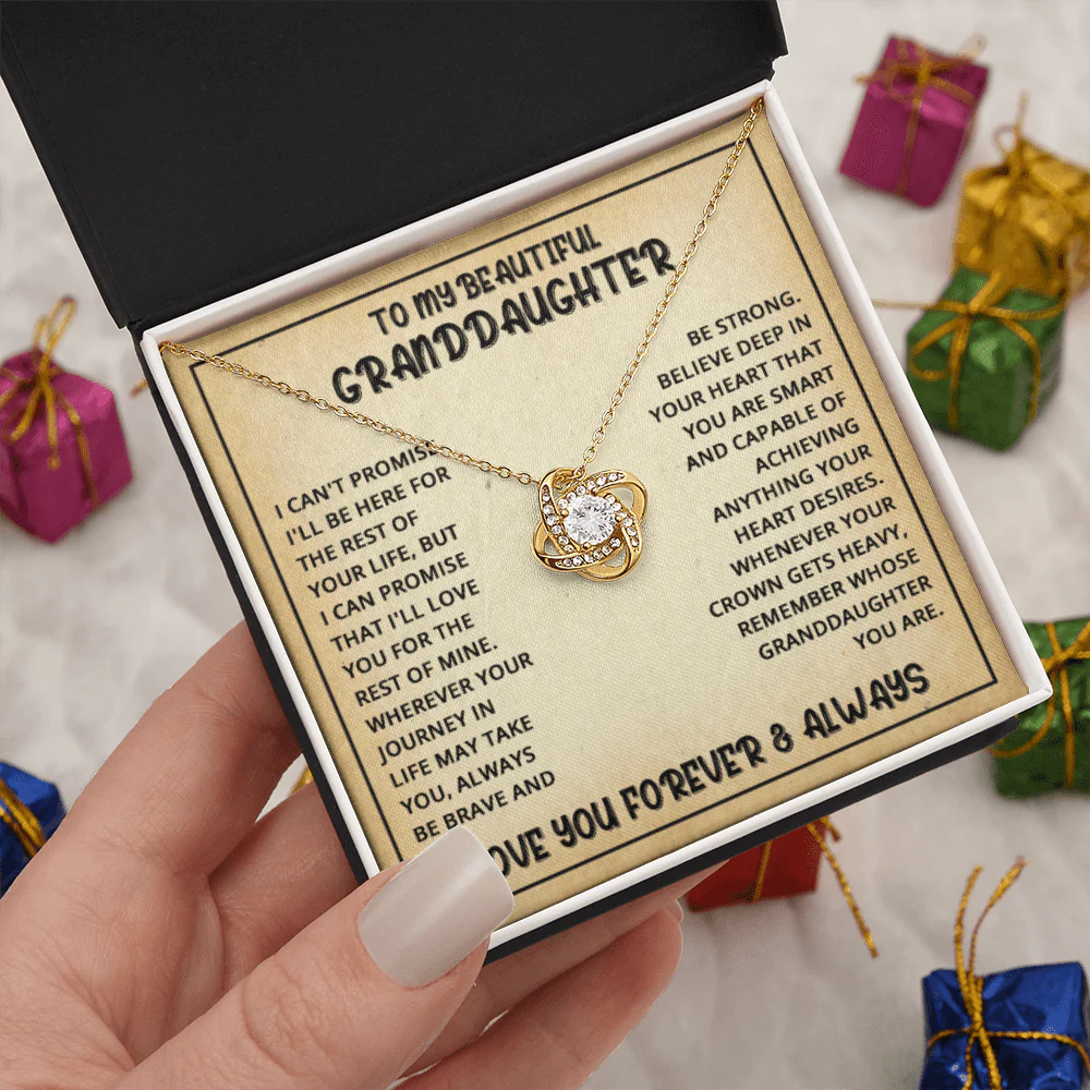 ZIAVIA | Vesta Knot Necklace | Granddaughter Love You - Image 10
