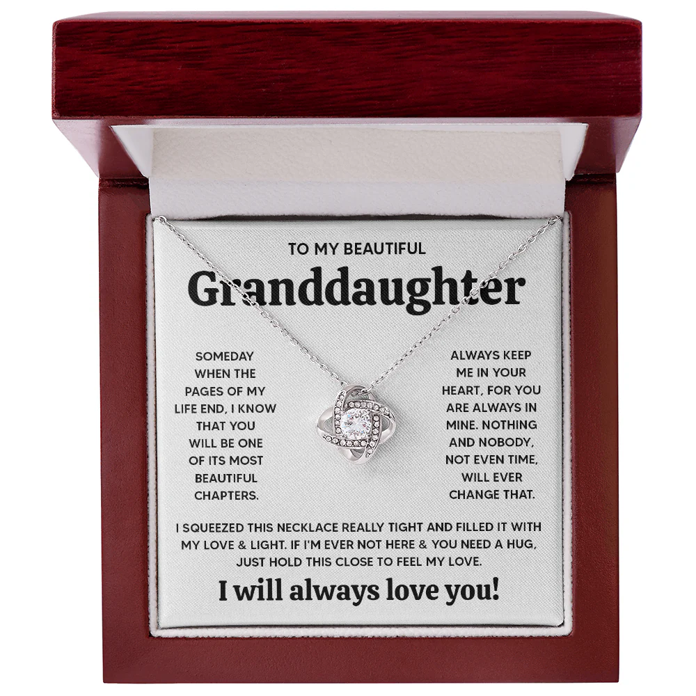 ZIAVIA | Vesta Knot Necklace | Granddaughter My Love - Image 3