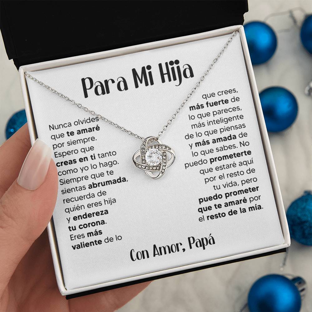 ZIAVIA  |  Vesta Knot Necklace  |  Hija Amor Papá - Image 7