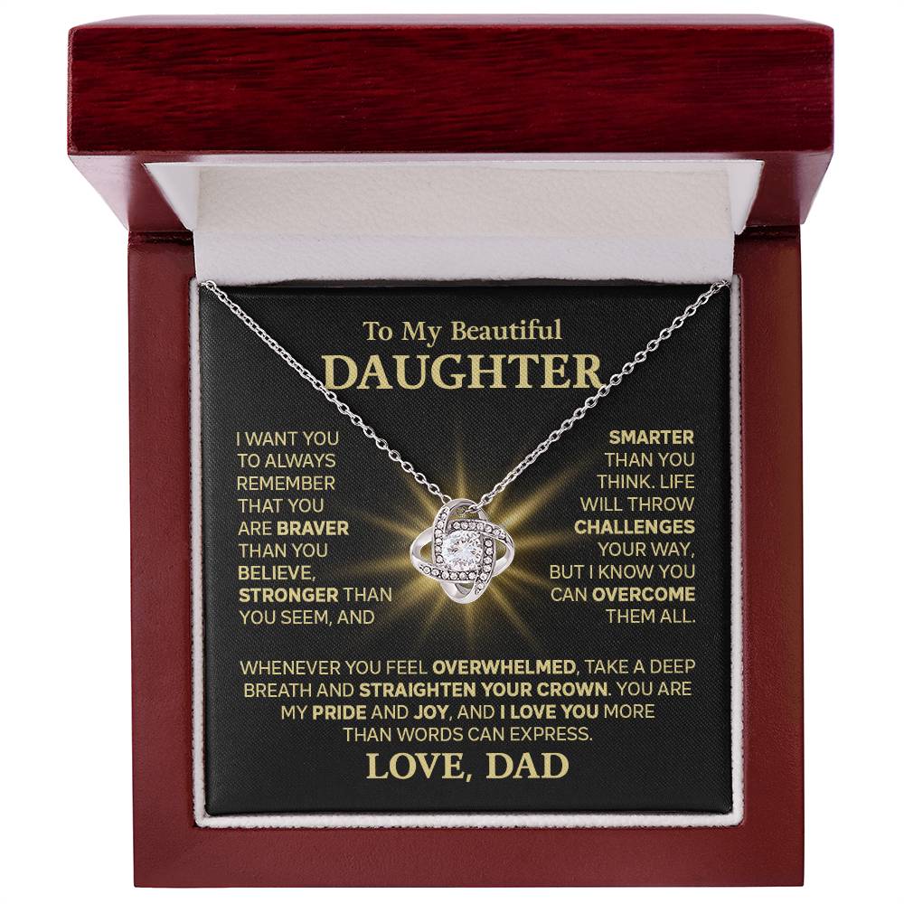 ZIAVIA | Vesta Knot Necklace | Sparkle - Image 3